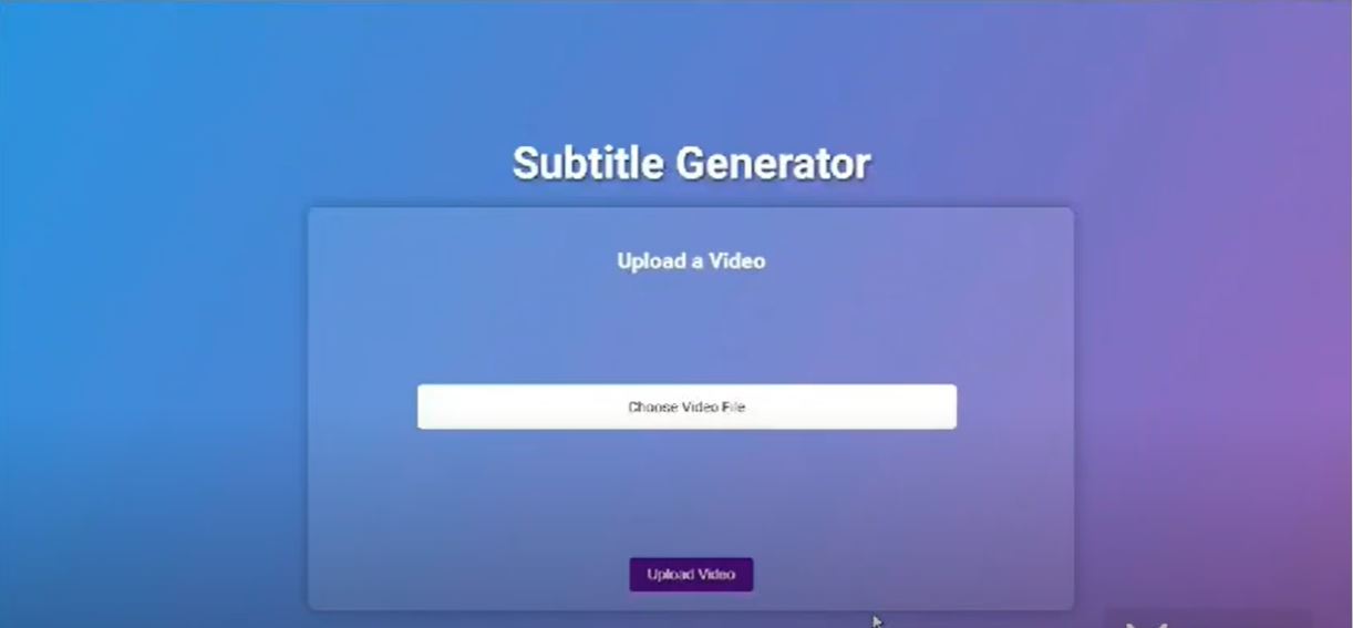 Subtitle Generator